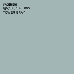 #A3B6B6 - Tower Gray Color Image
